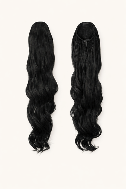 Layered Body Wave Drawstring Ponytail