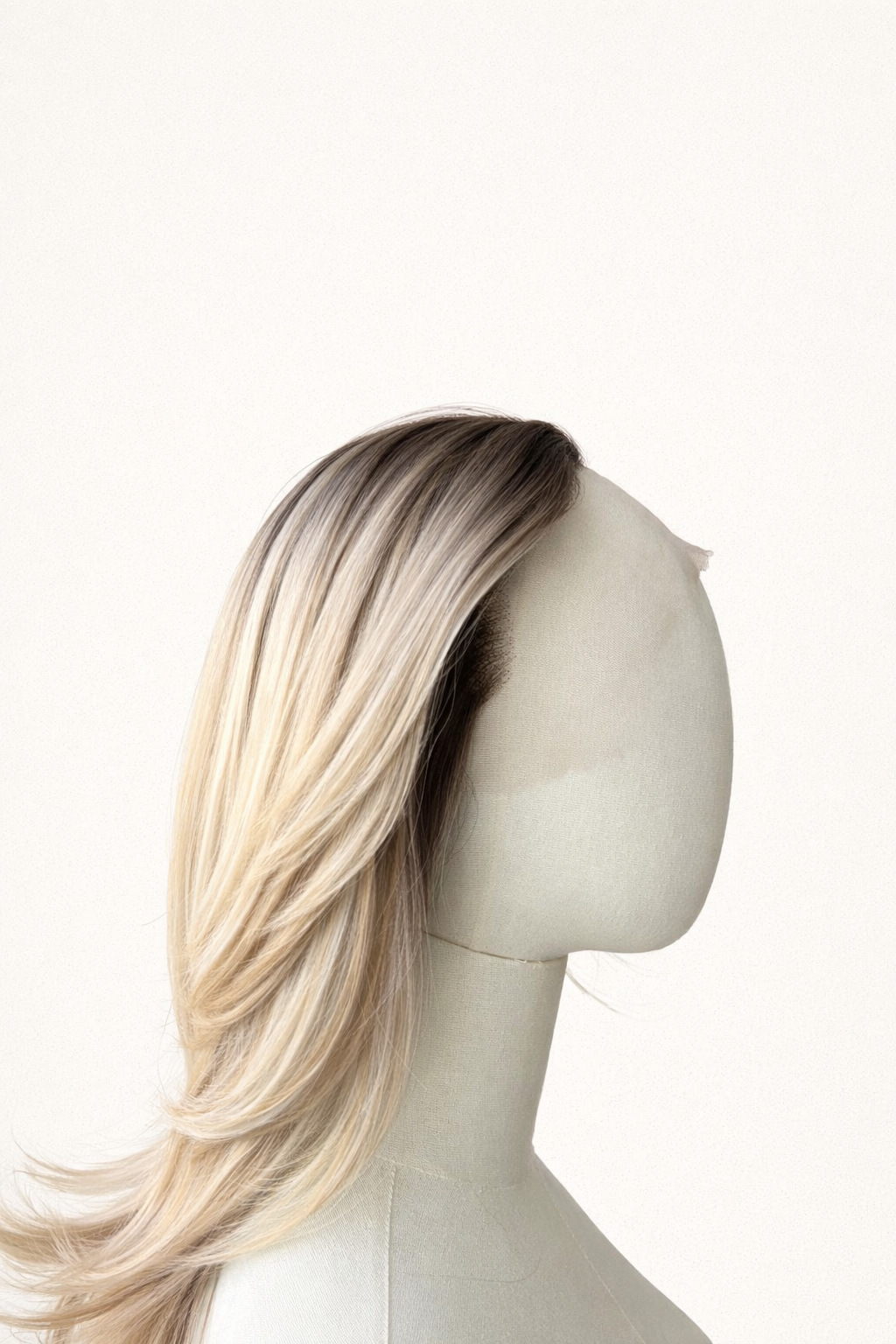 Shoulder Length Blonde Wig