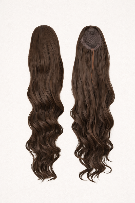 Layered Body Wave Drawstring Ponytail