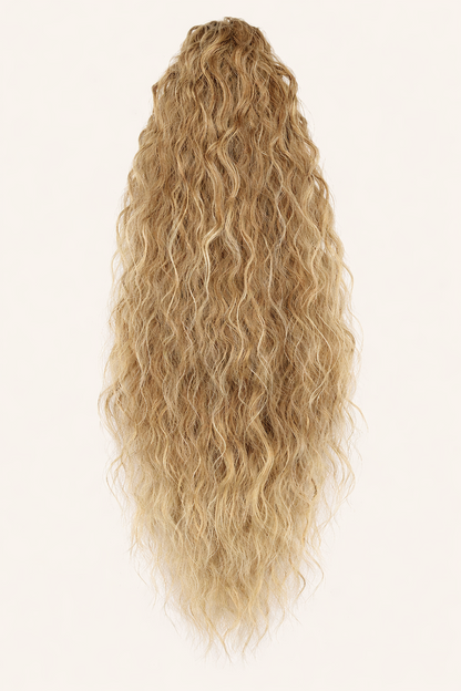 Layered Natural Wavy Claw Clip Ponytail
