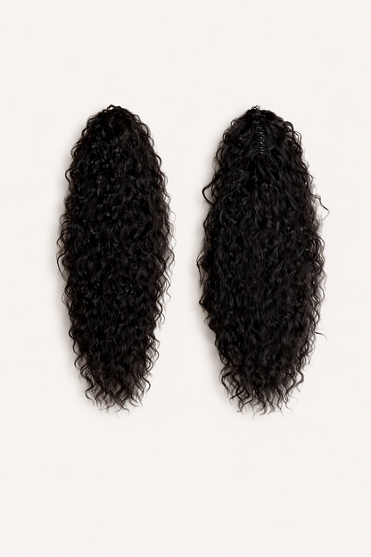 Layered Natural Wavy Claw Clip Ponytail