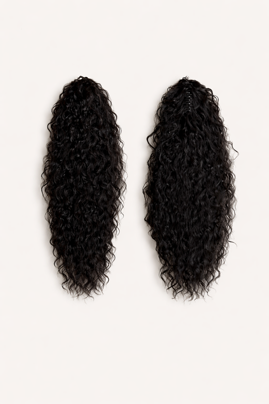 Layered Natural Wavy Claw Clip Ponytail