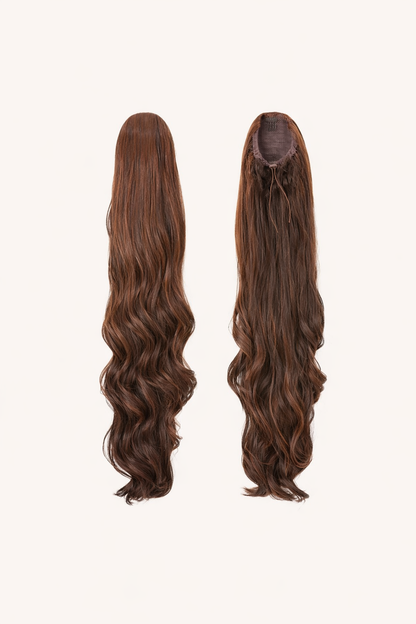 Layered Body Wave Drawstring Ponytail
